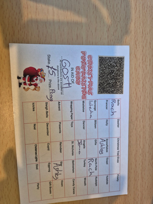Festive charity scratchcard
