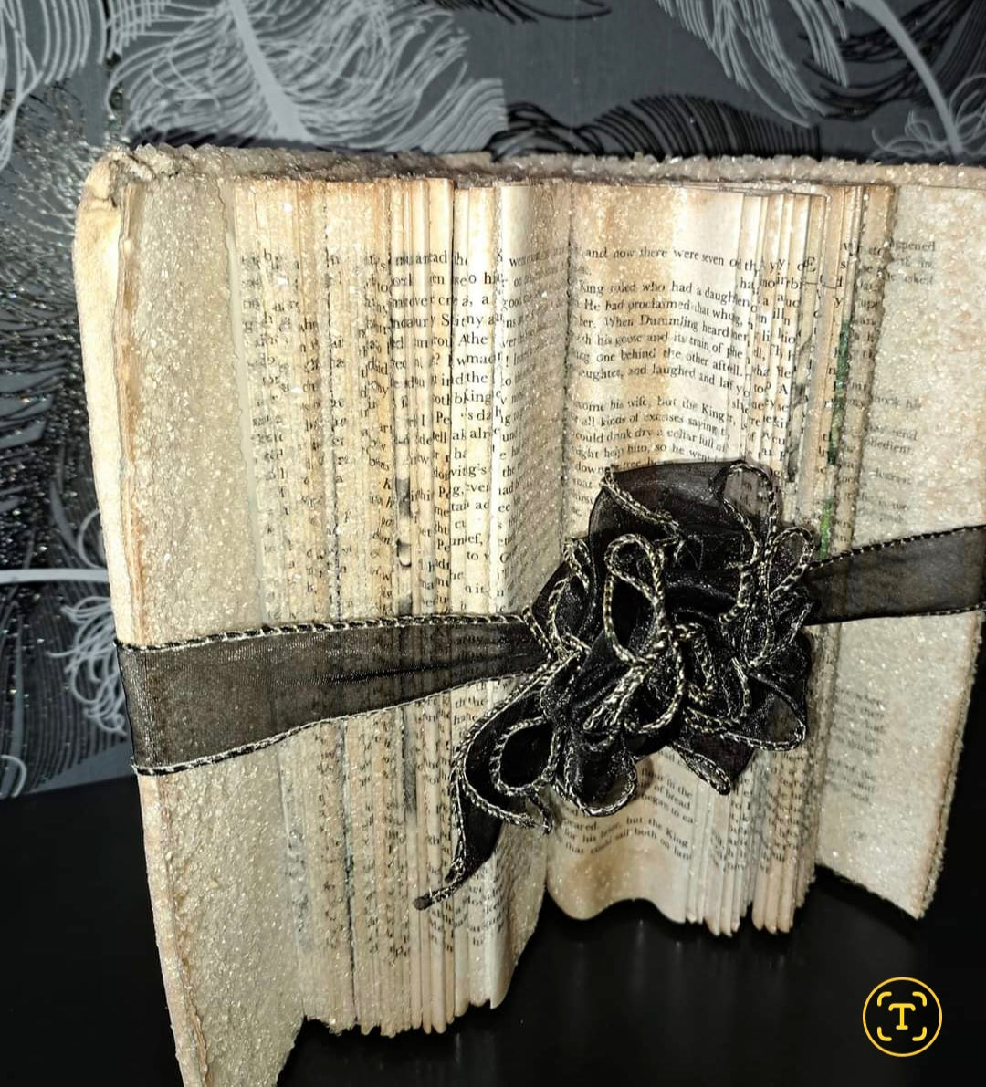 Crystallised book ornament