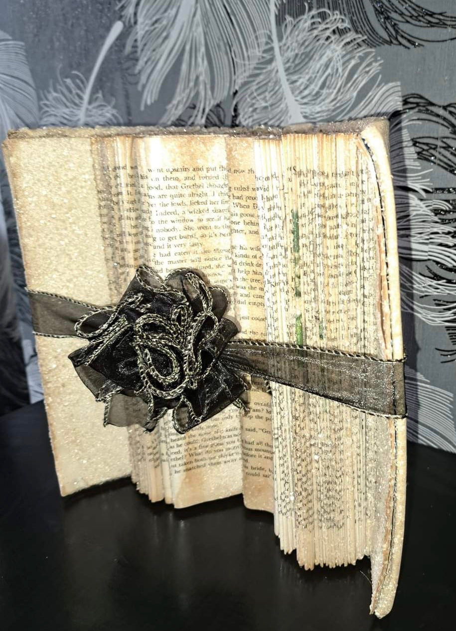 Crystallised book ornament