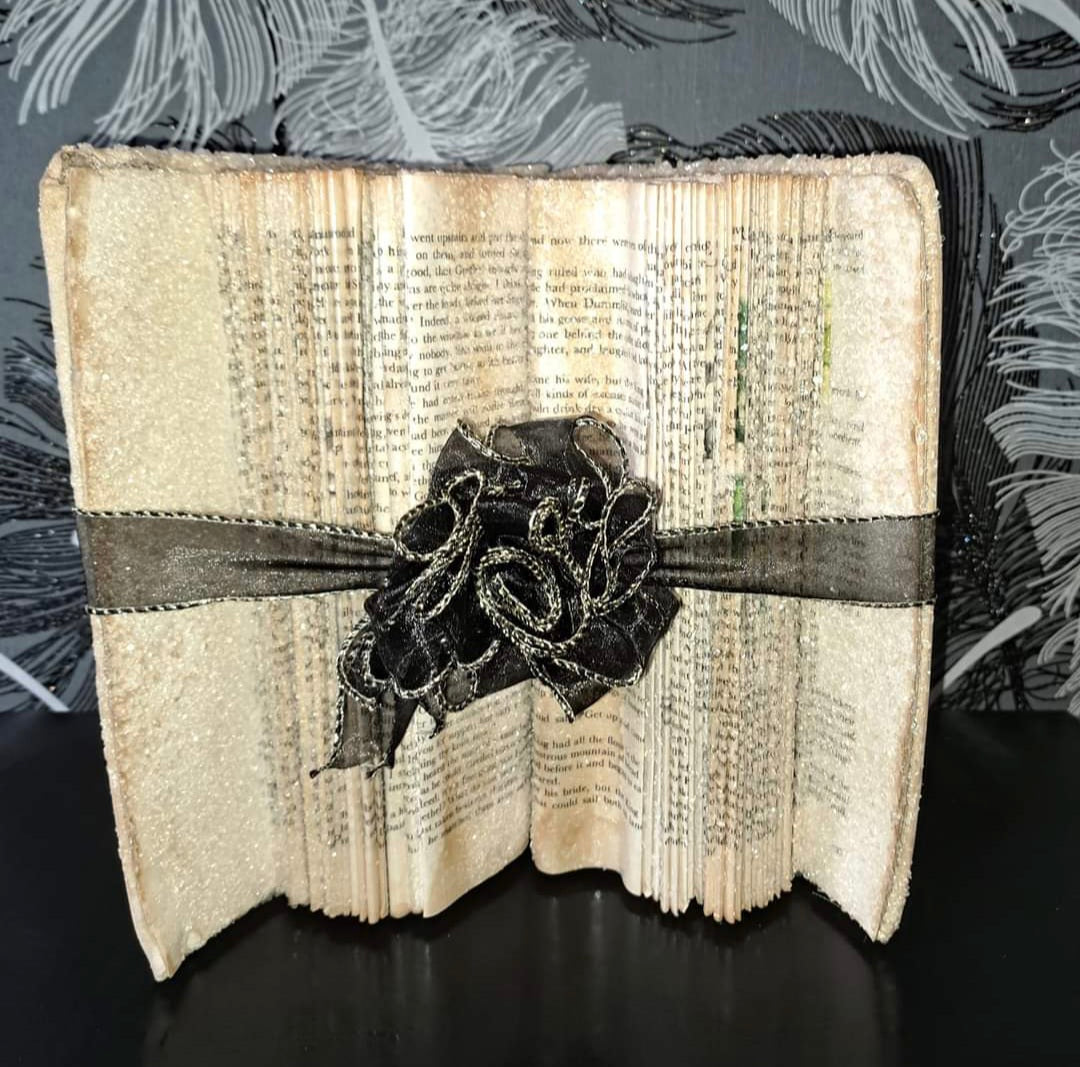 Crystallised book ornament